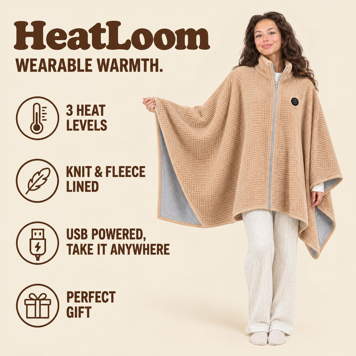 HeatLoom™ Portable Heated Blanket